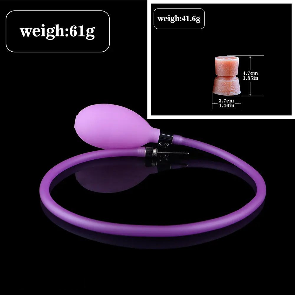 Flesh-toned silicone ovipositor dildo with realistic skin texture, photo 12
