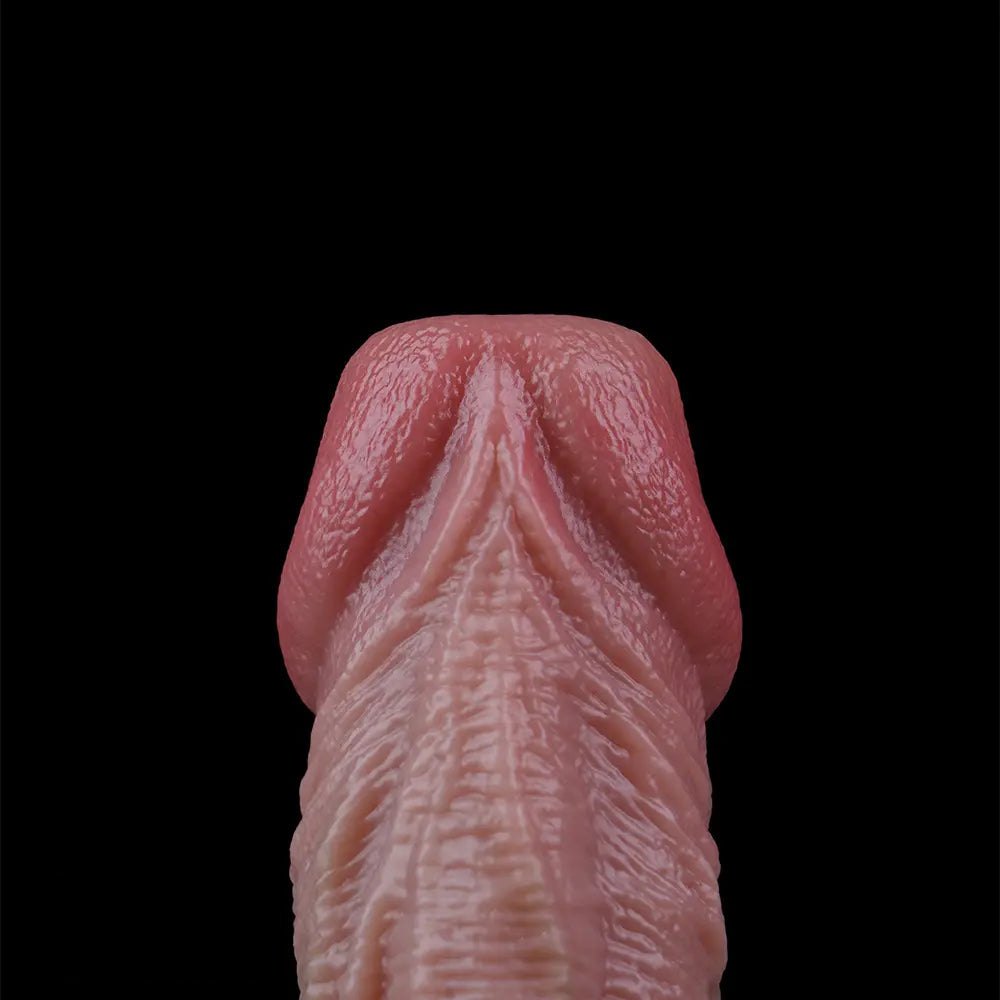 Flesh-toned silicone ovipositor dildo with realistic skin texture, photo 14