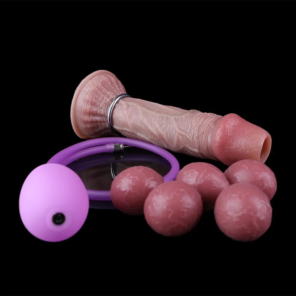 Flesh-toned silicone ovipositor dildo with realistic skin texture, photo 16
