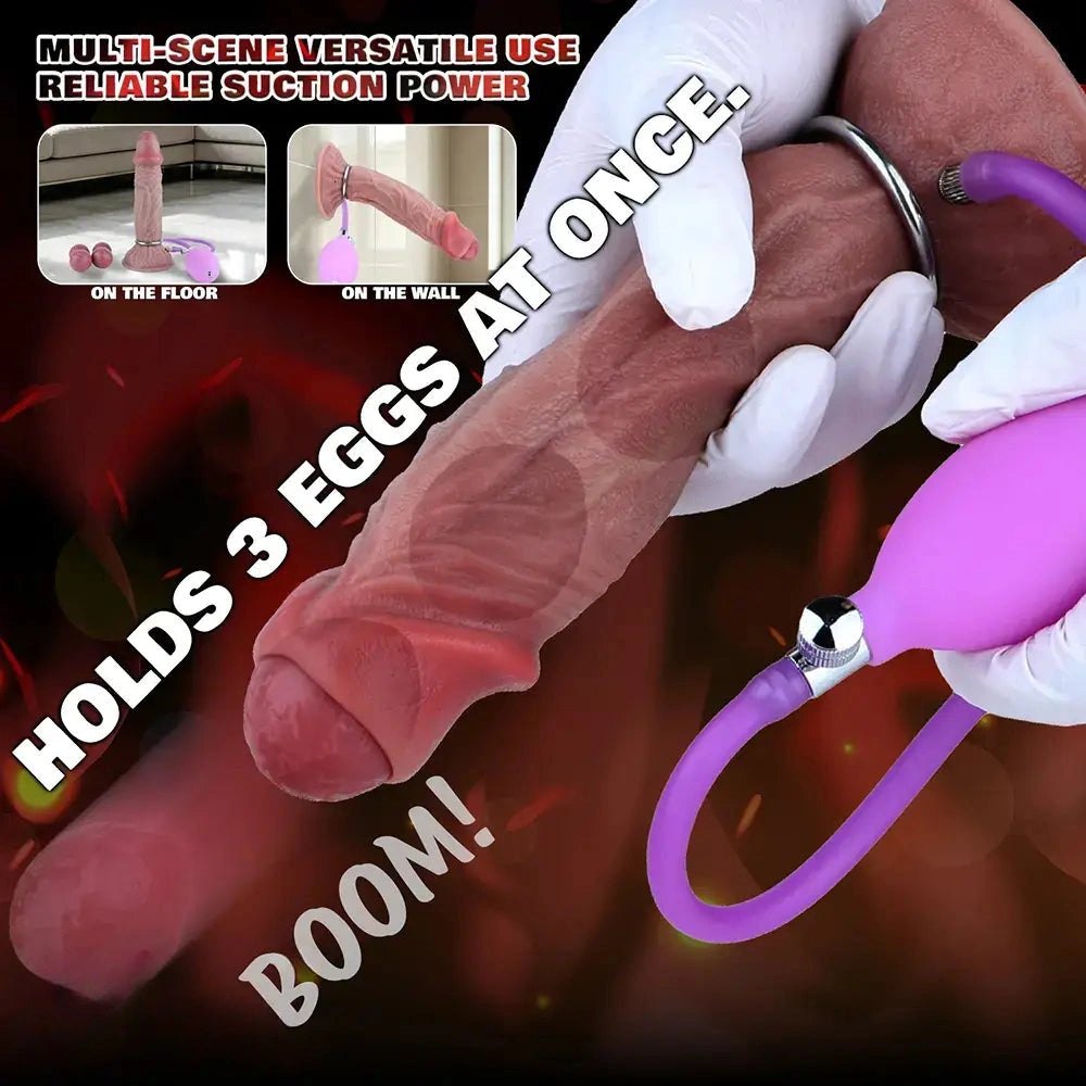 Flesh-toned silicone ovipositor dildo with realistic skin texture, photo 3