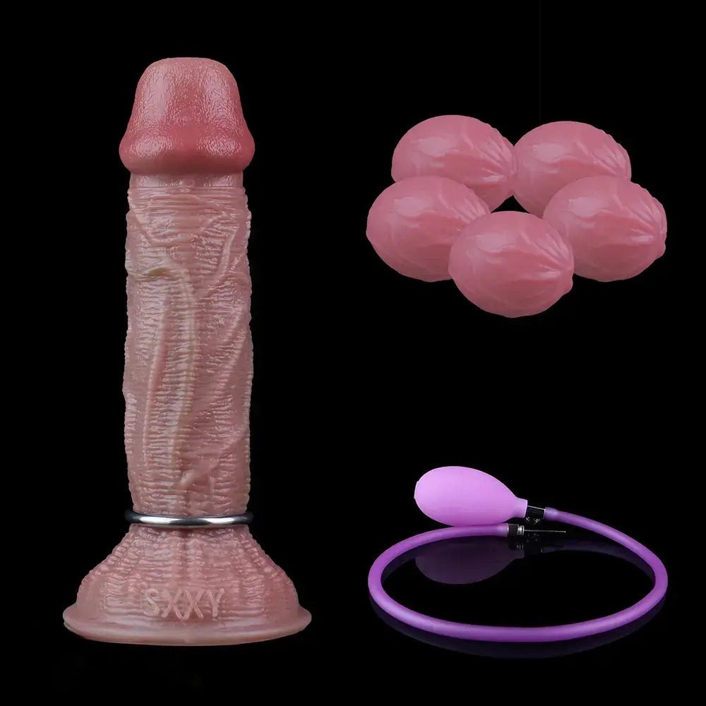 Flesh-toned silicone ovipositor dildo with realistic skin texture, photo 8