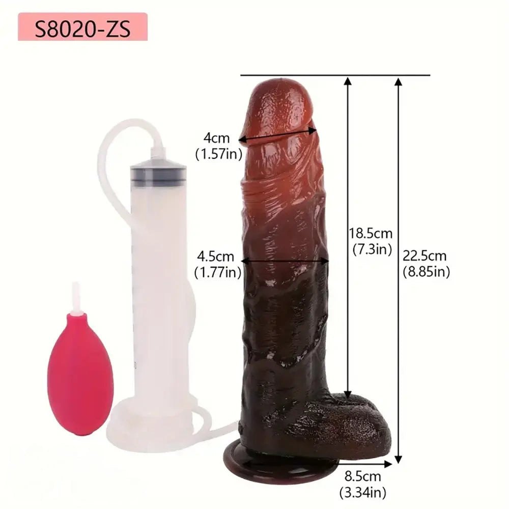 Ebony realistic silicone dildo, photo 4