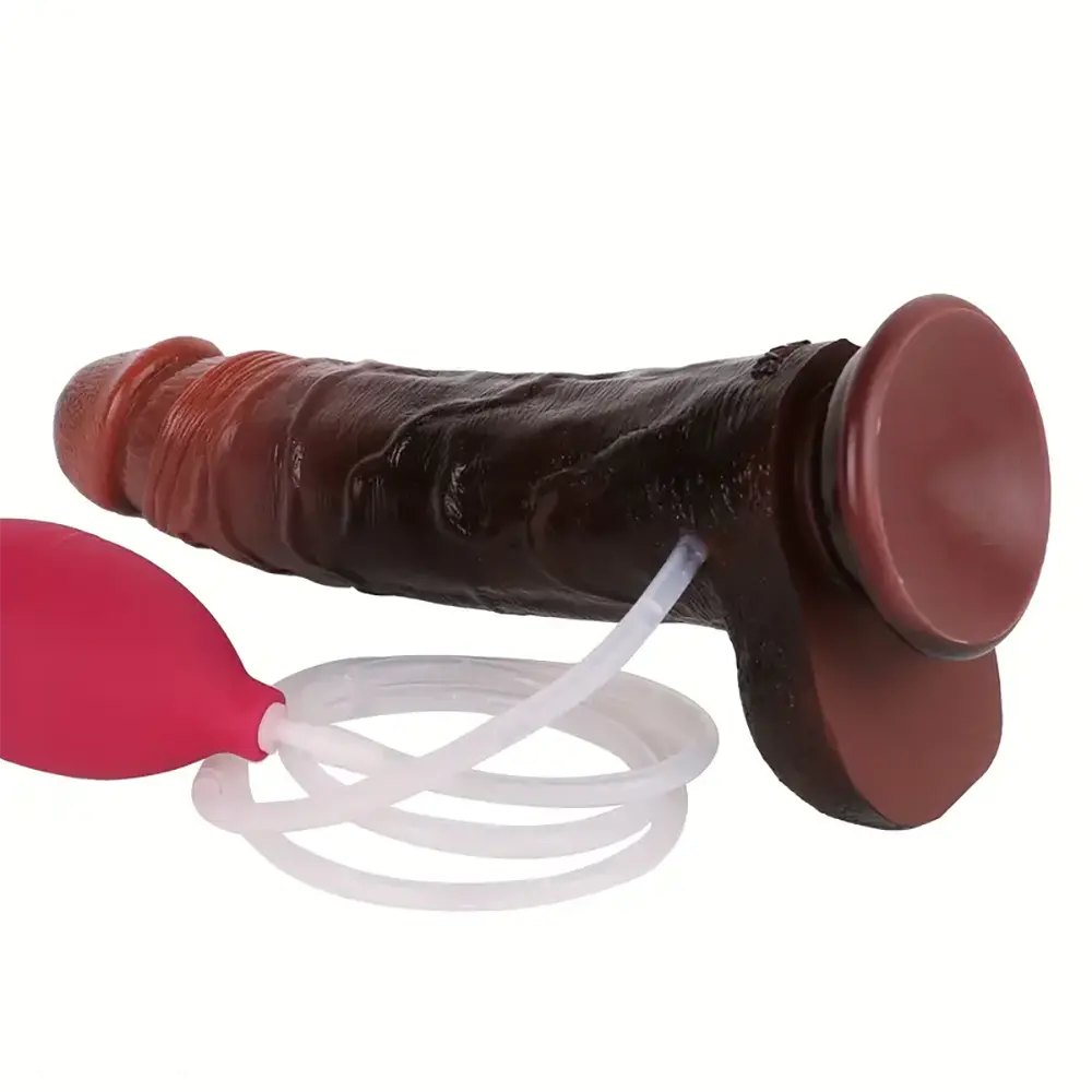 Ebony realistic silicone dildo, photo 6