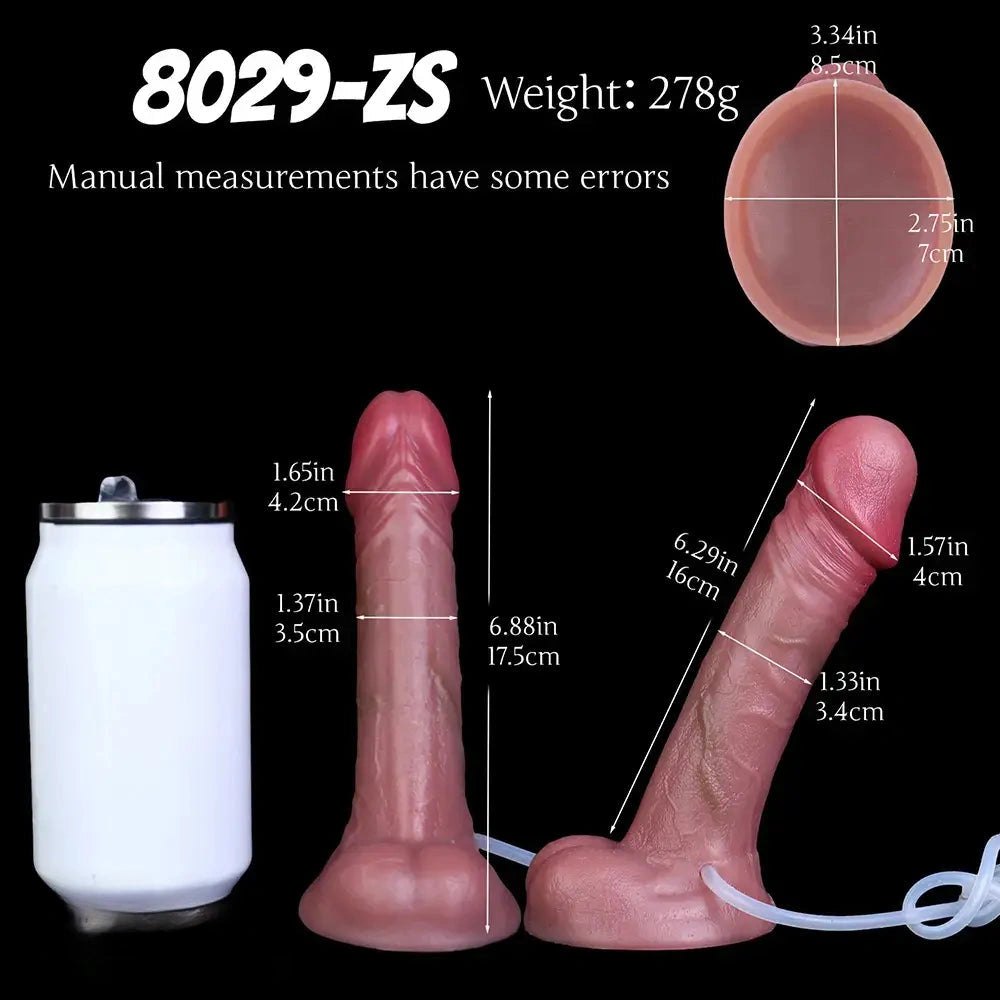 Flesh realistic squirting strap-on dildo, photo 12
