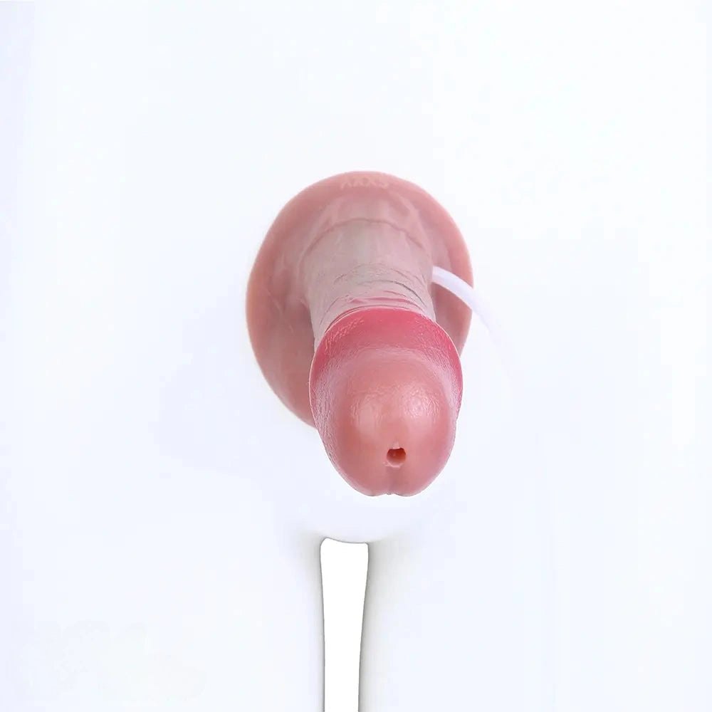 Flesh realistic squirting strap-on dildo, photo 15