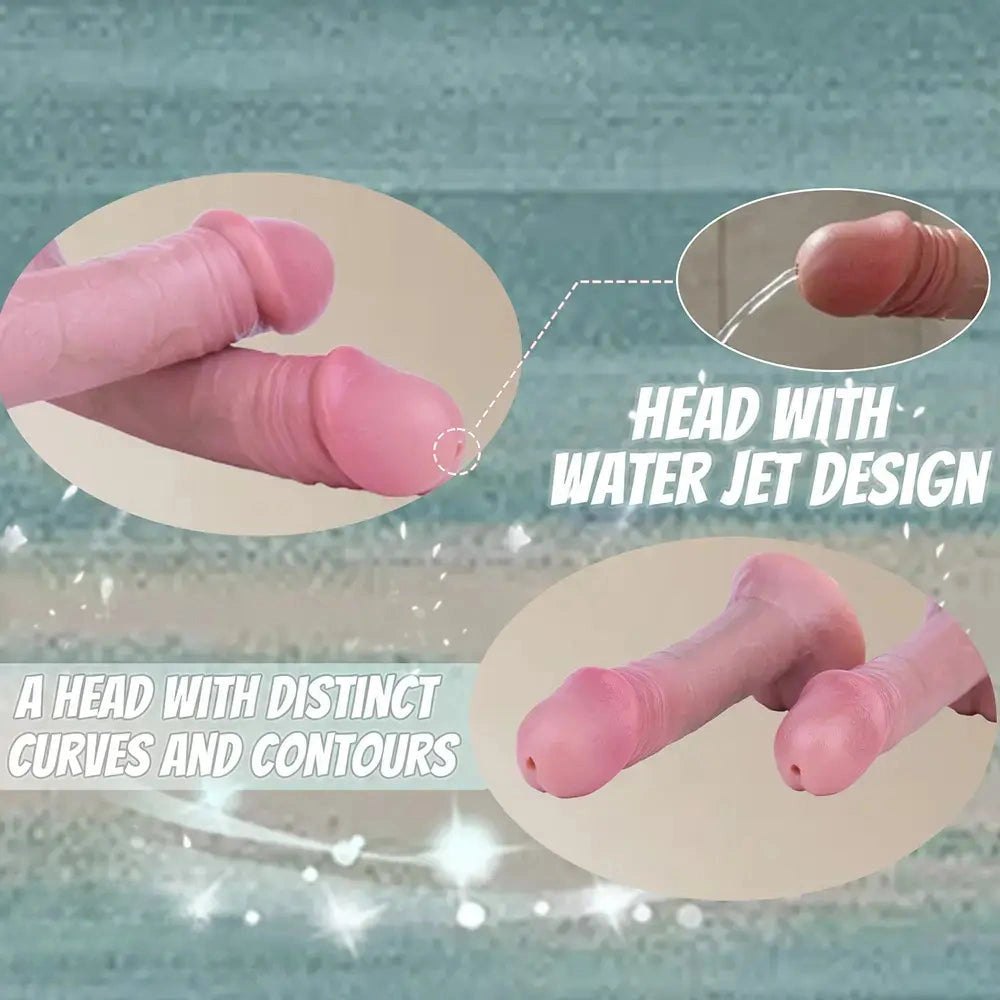 Flesh realistic squirting strap-on dildo, photo 9