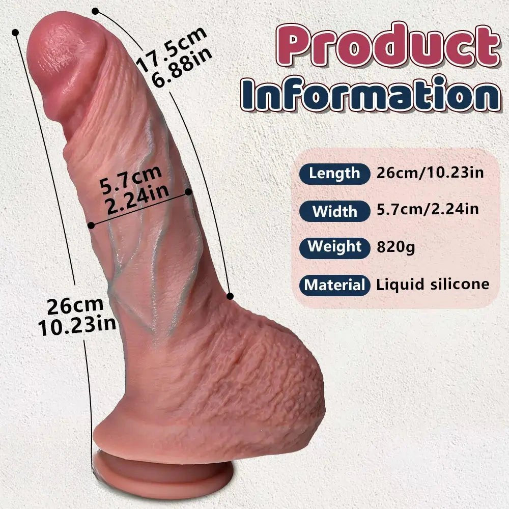 Flesh realistic strap-on dildo, photo 5