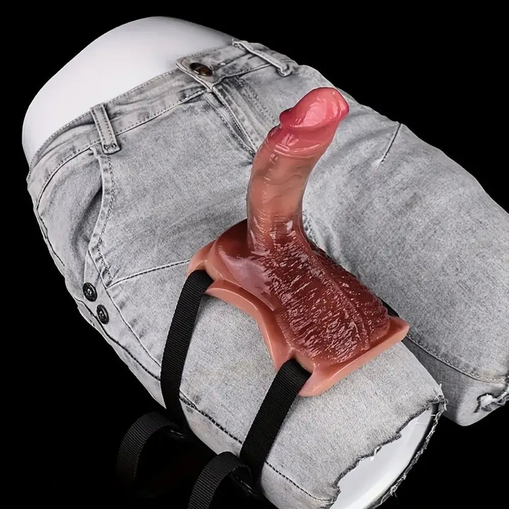Flesh-tone realistic strap-on dildo, photo 8