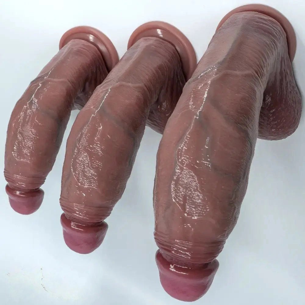 Flesh tone realistic silicone strap-on dildo, photo 2