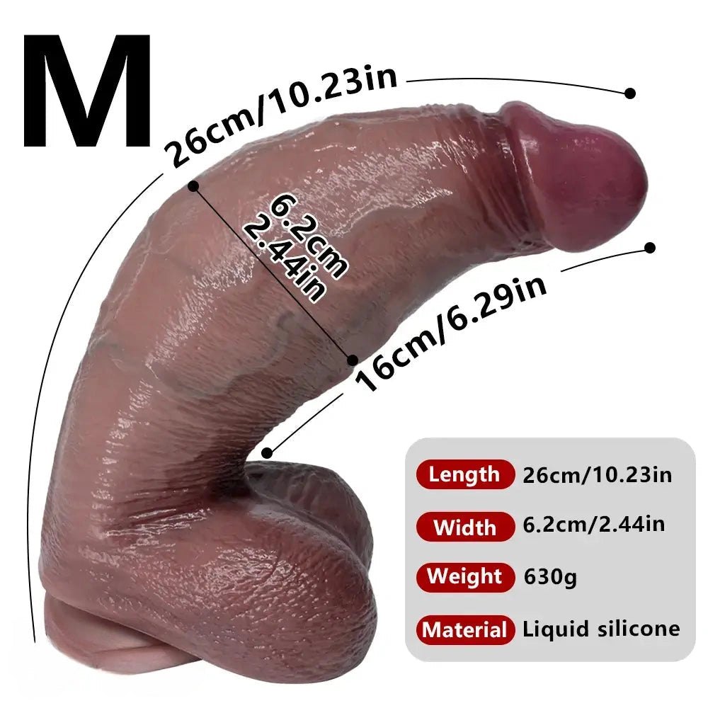 Flesh tone realistic silicone strap-on dildo, photo 20