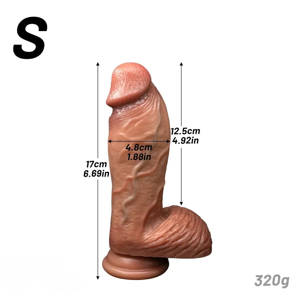 Flesh realistic strap-on suction cup dildo, photo 16