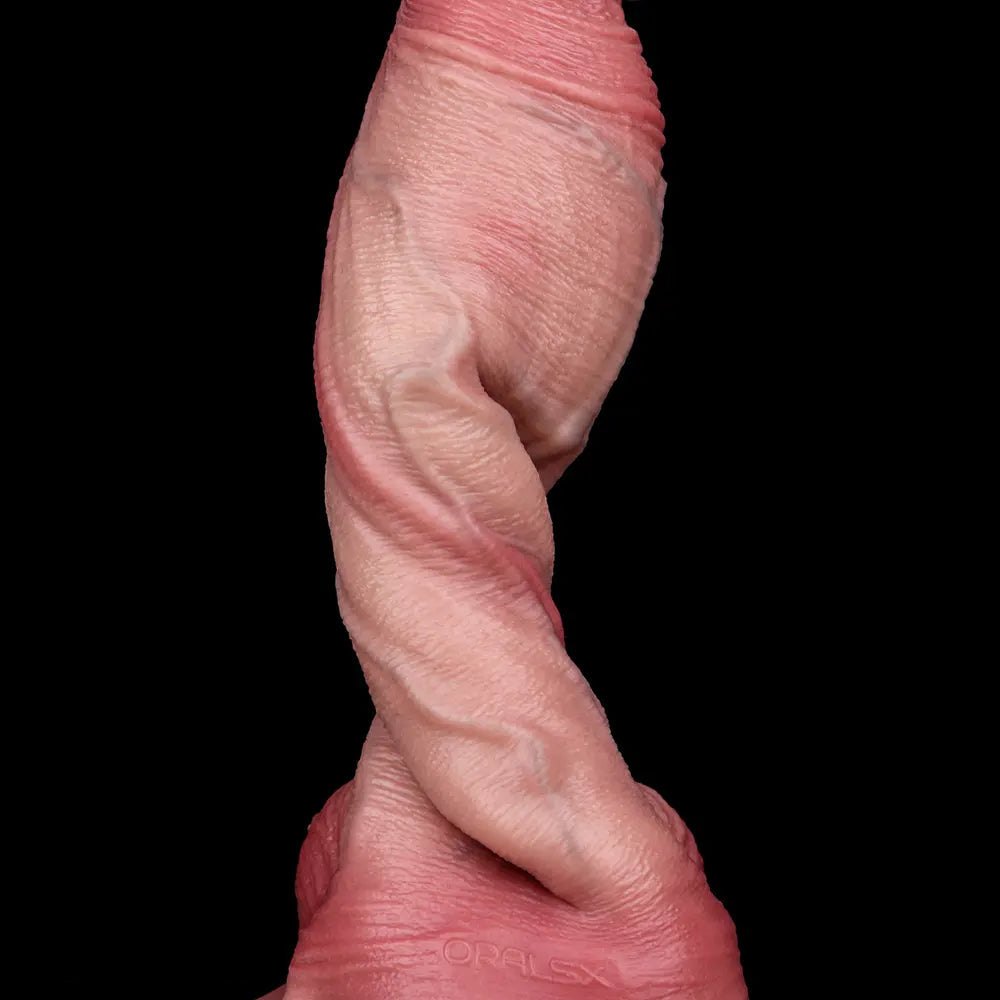 Flesh realistic strap-on dildo, photo 9