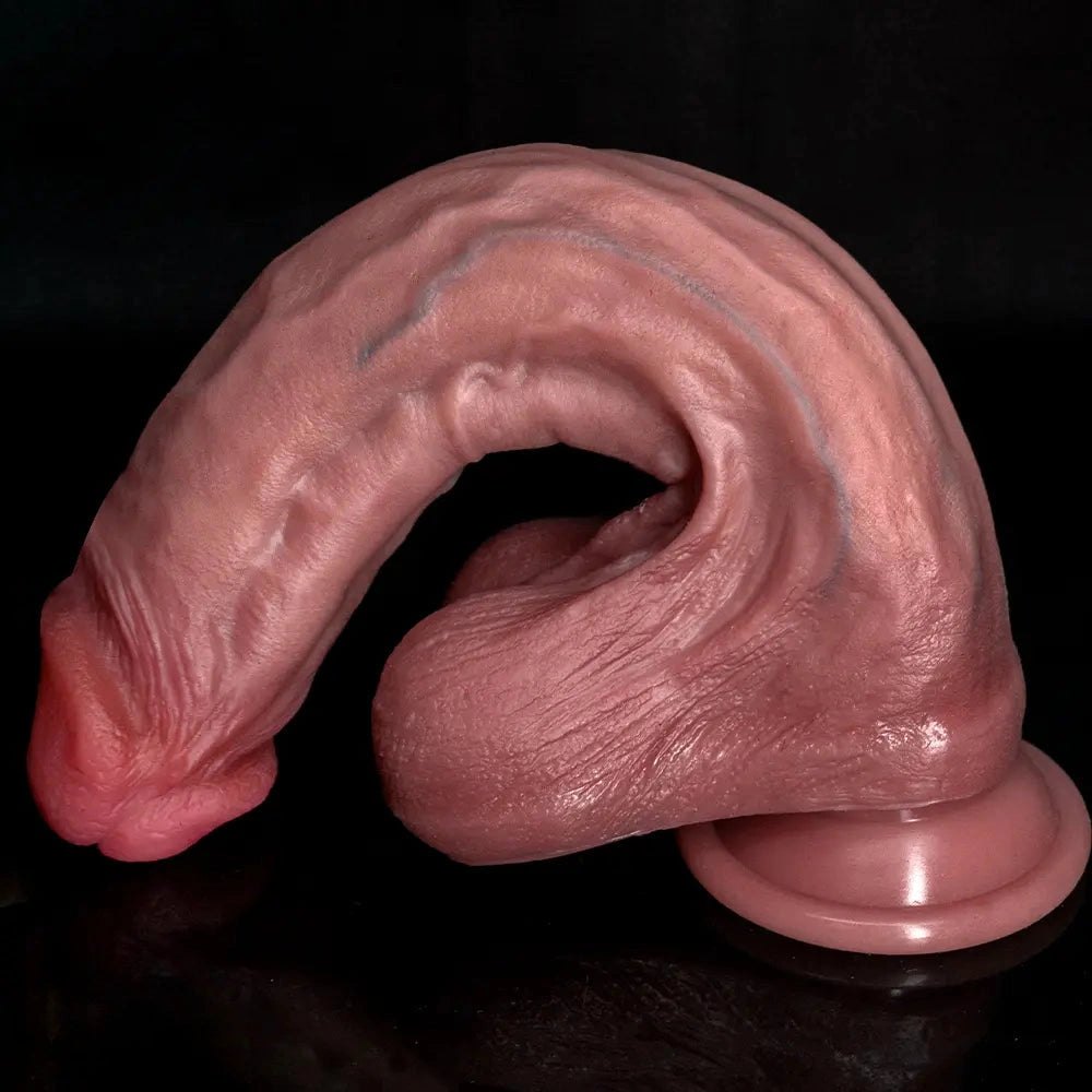 Flesh realistic suction cup silicone dildo, photo 7