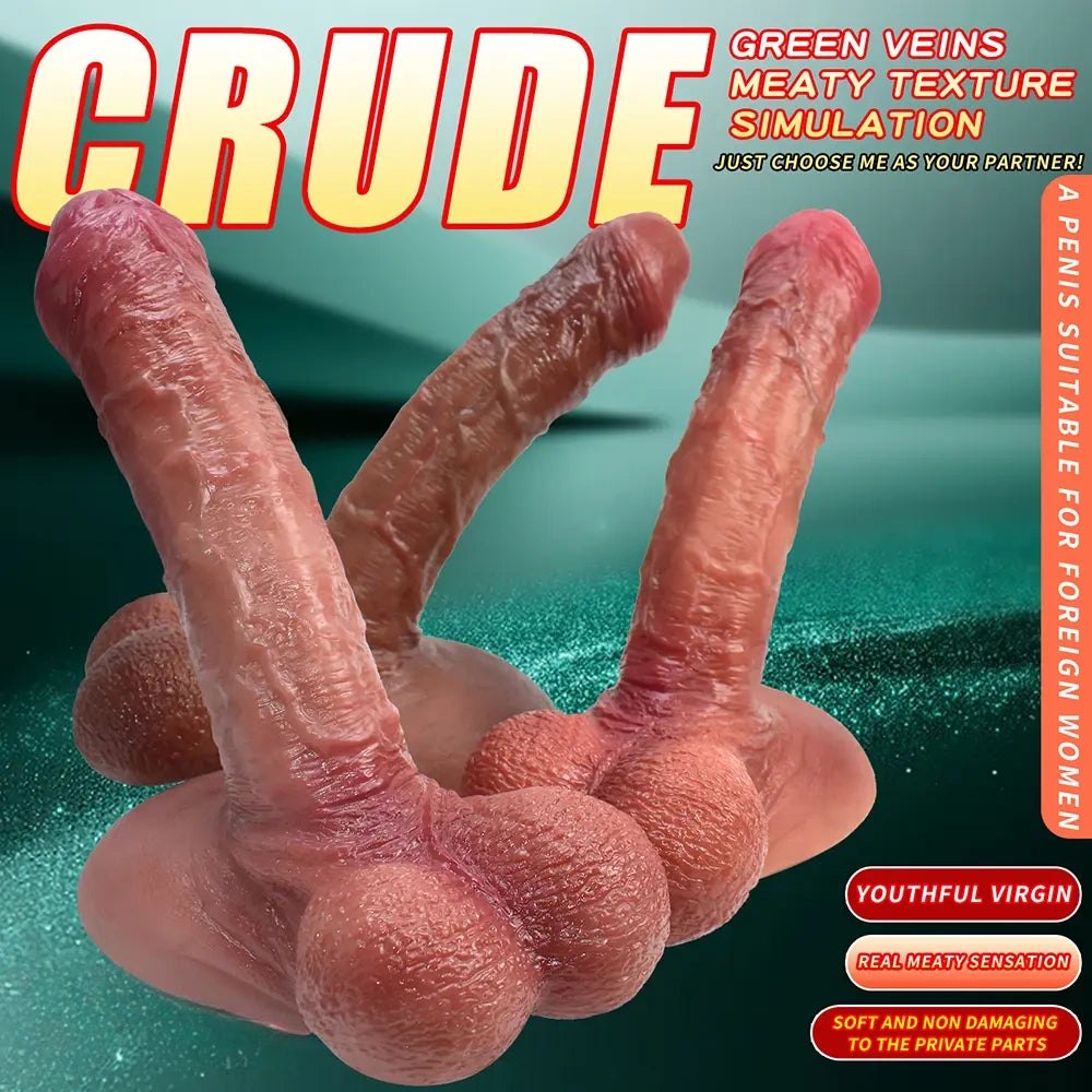 Realistic suction cup silicone dildo, photo 4