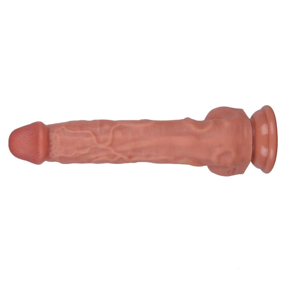 Realistic suction cup dildo with veined shaft, photo 4