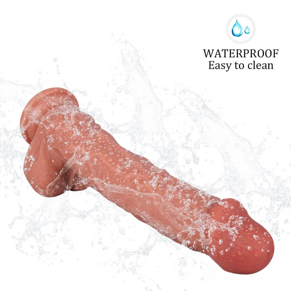 Realistic suction cup dildo with veined shaft, photo 6