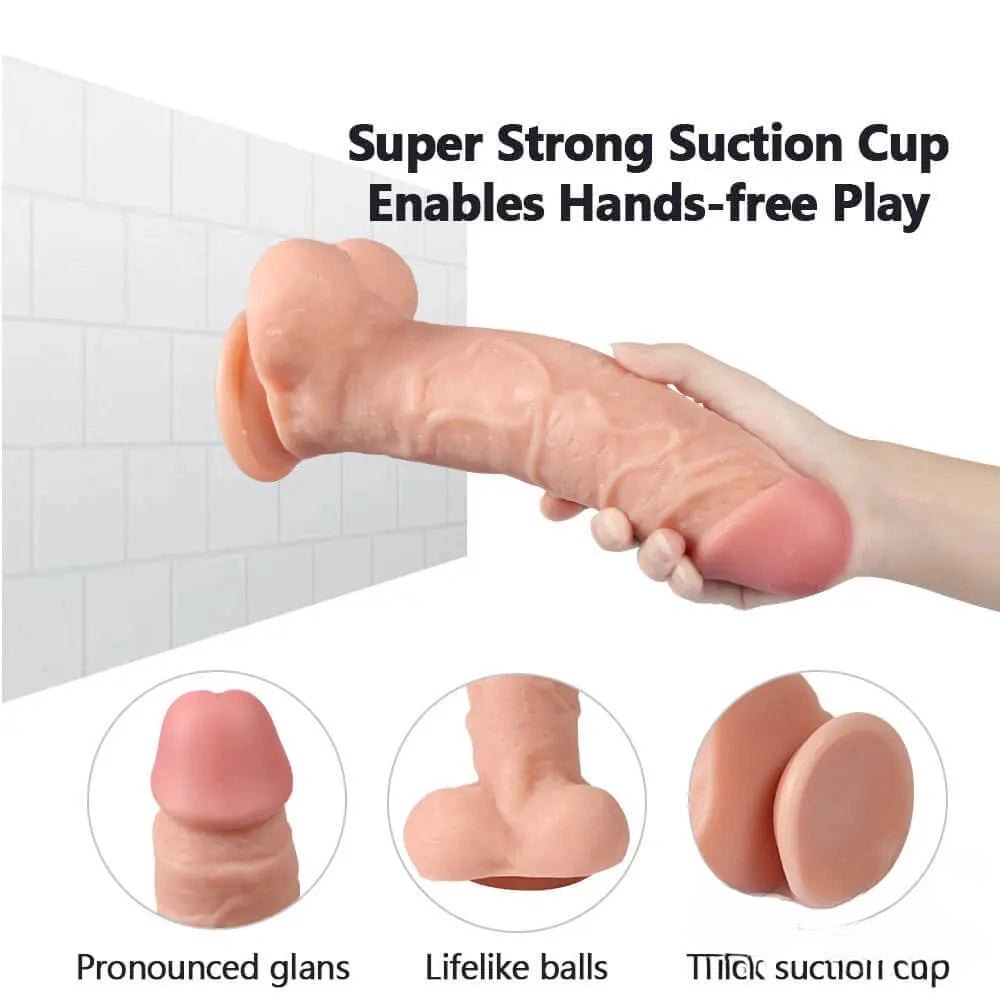 Flesh tone realistic suction cup dildo, photo 8