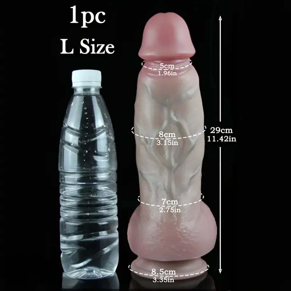 Flesh tone realistic suction cup dildo, photo 3
