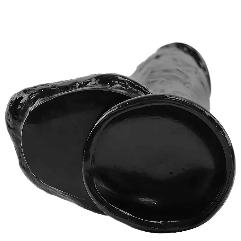 Black realistic PVC suction cup dildo, photo 5