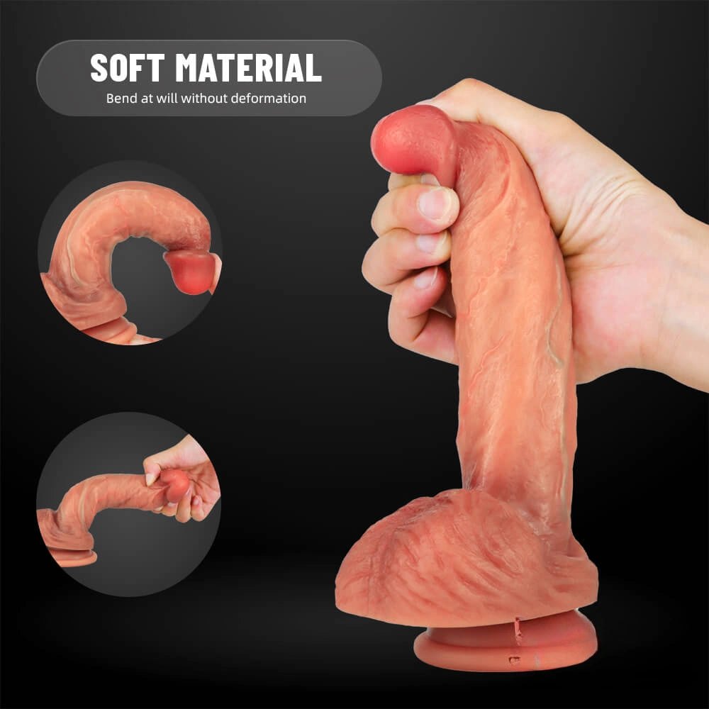 Flesh-tone realistic suction cup dildo, photo 10
