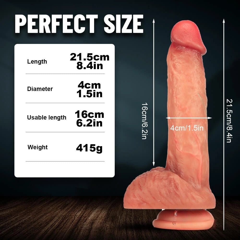 Flesh-tone realistic suction cup dildo, photo 7