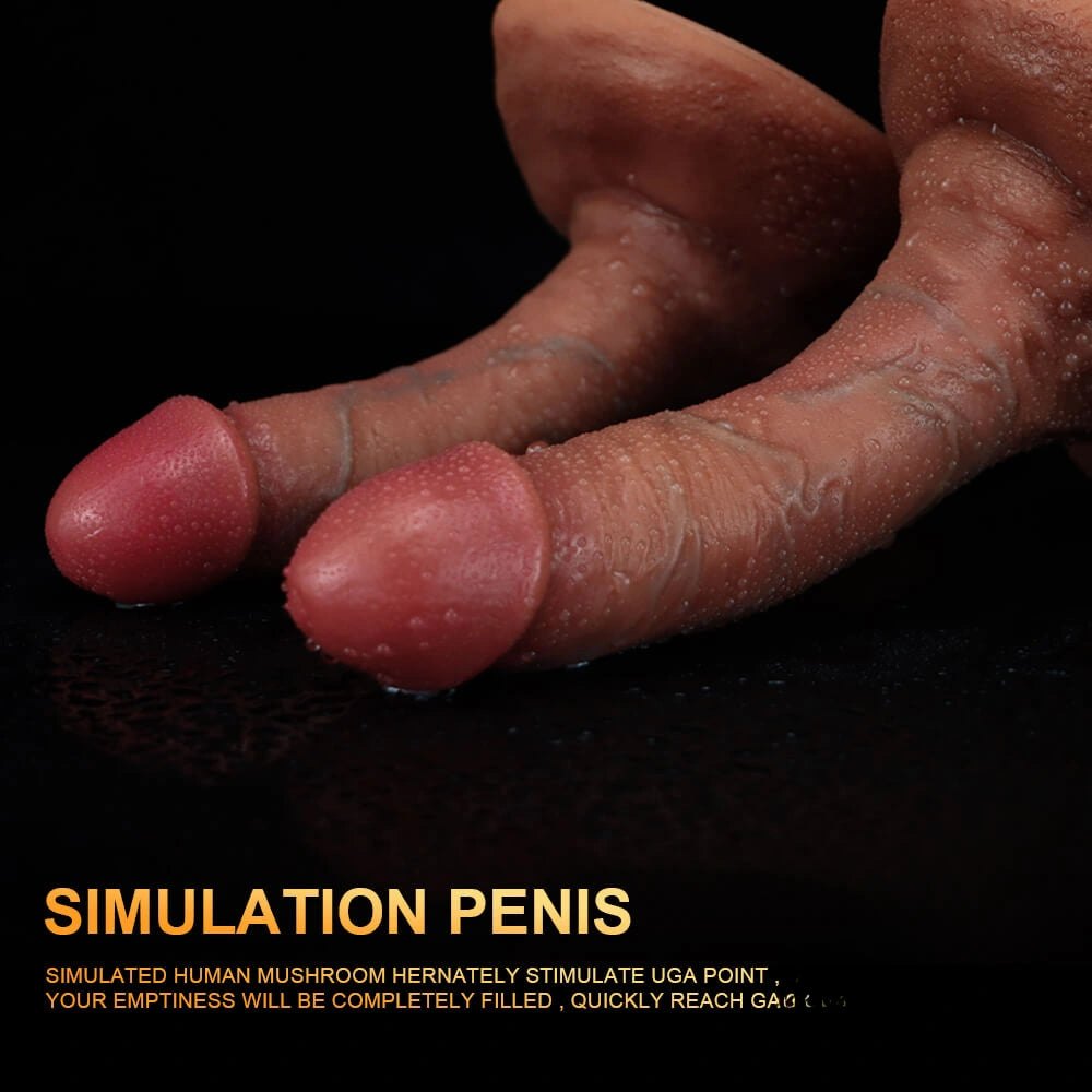 Flesh silicone realistic dildo with suction cup base, photo 11