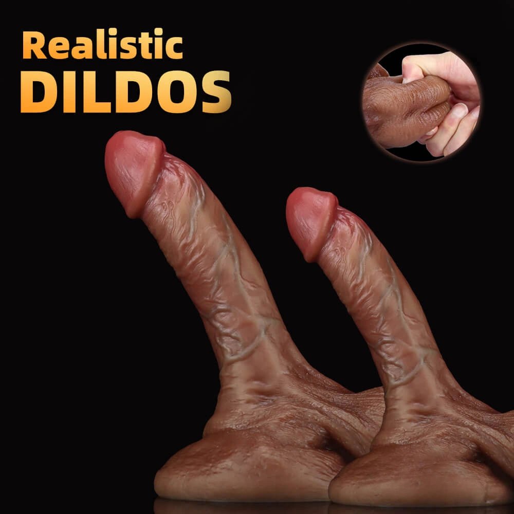 Flesh silicone realistic dildo with suction cup base, photo 15