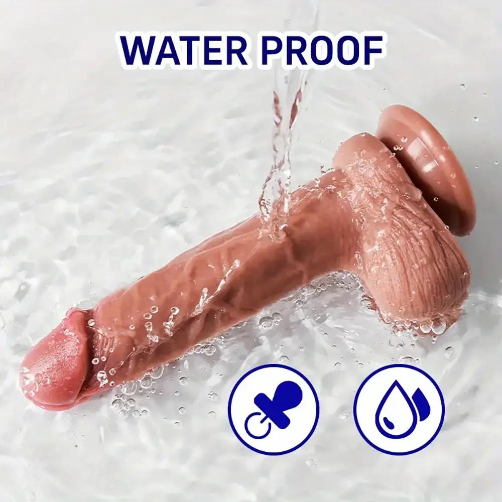 Flesh silicone realistic dildo, photo 2