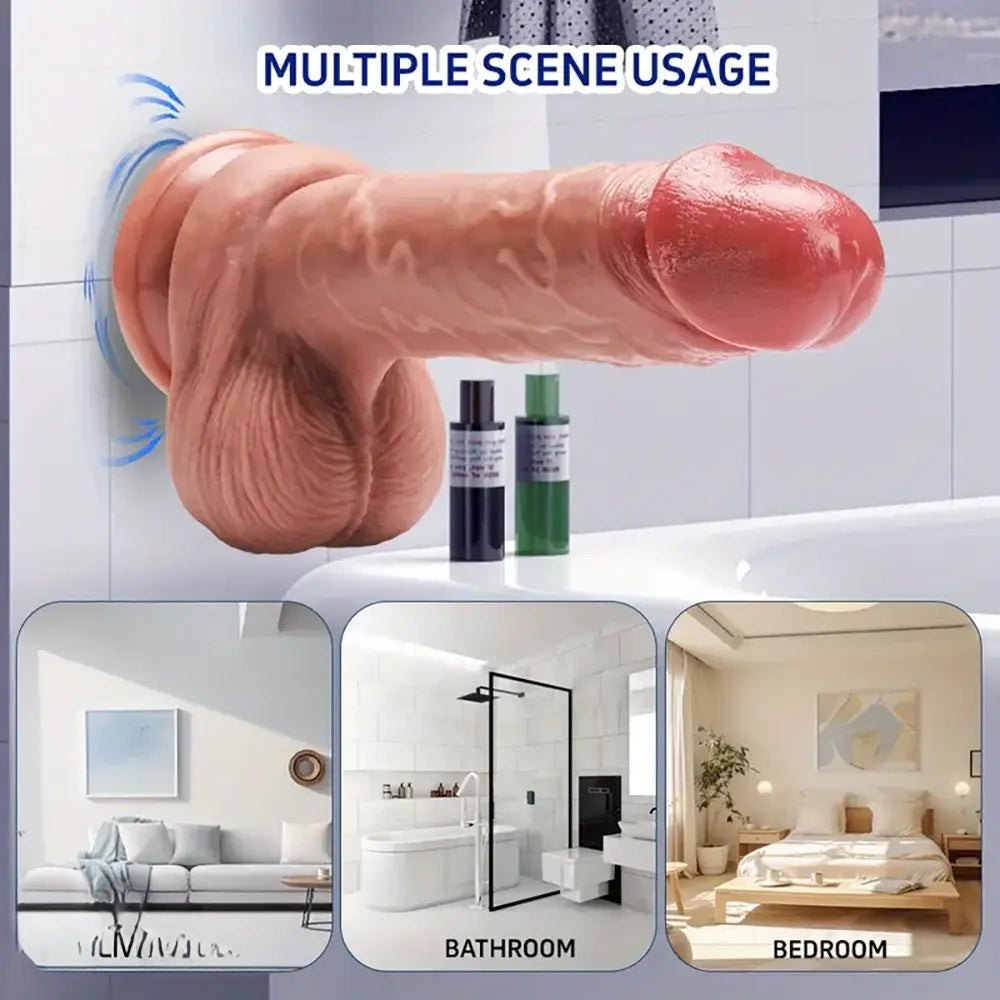 Flesh silicone realistic dildo, photo 3