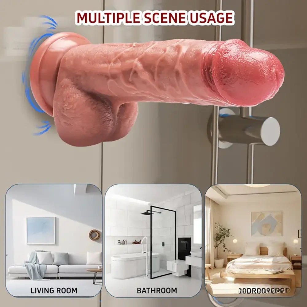 Flesh tone realistic suction cup dildo, photo 5