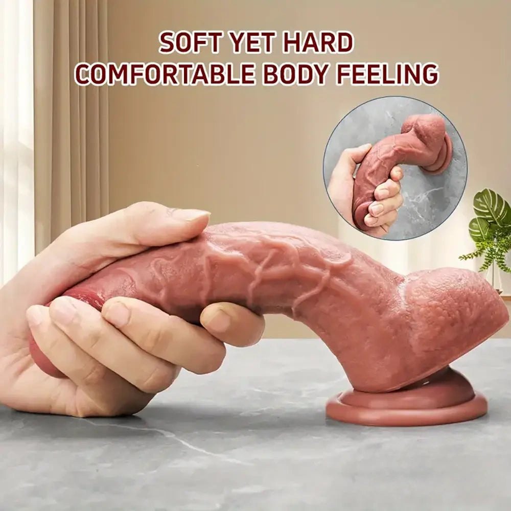 Flesh tone realistic suction cup dildo, photo 7