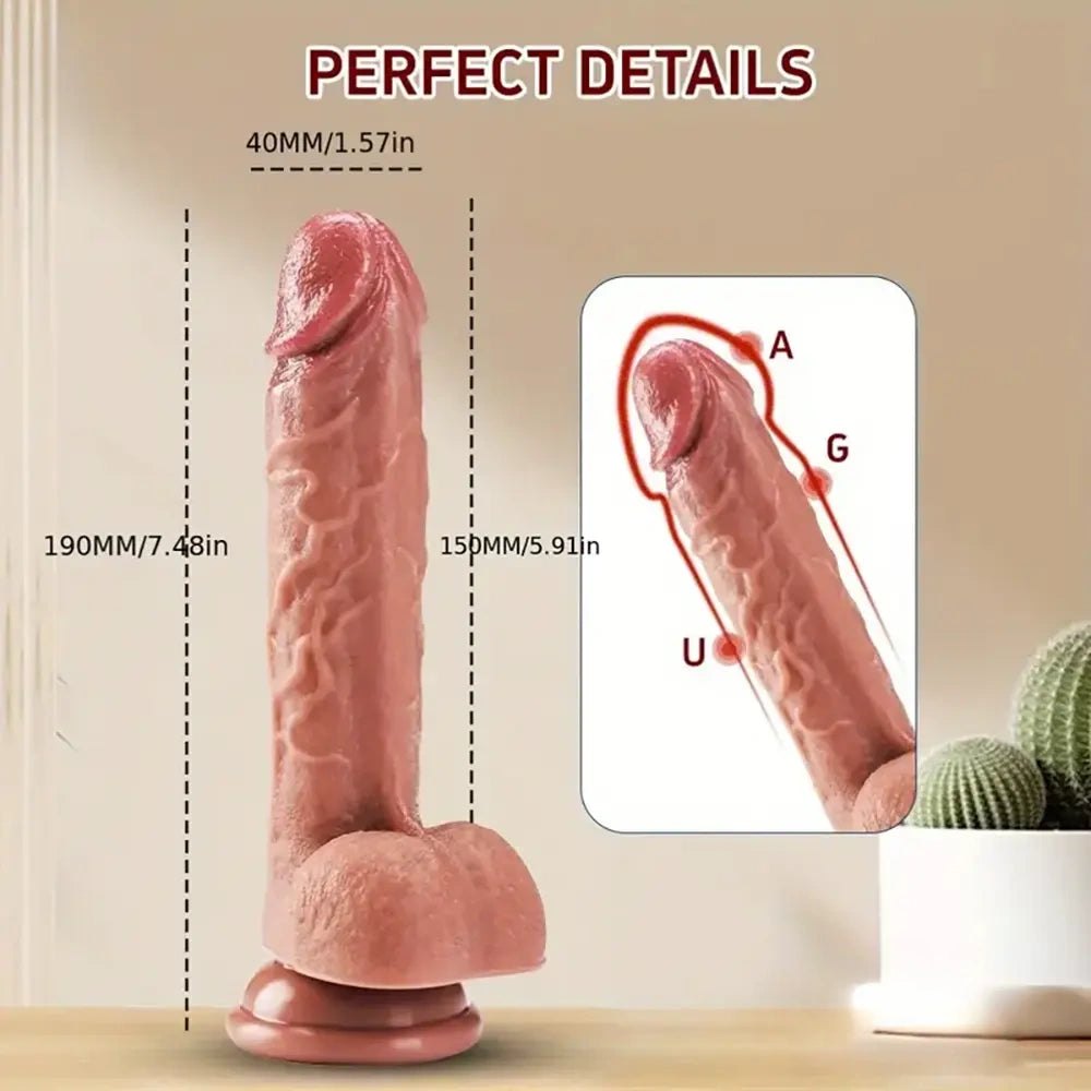 Flesh tone realistic suction cup dildo, photo 8