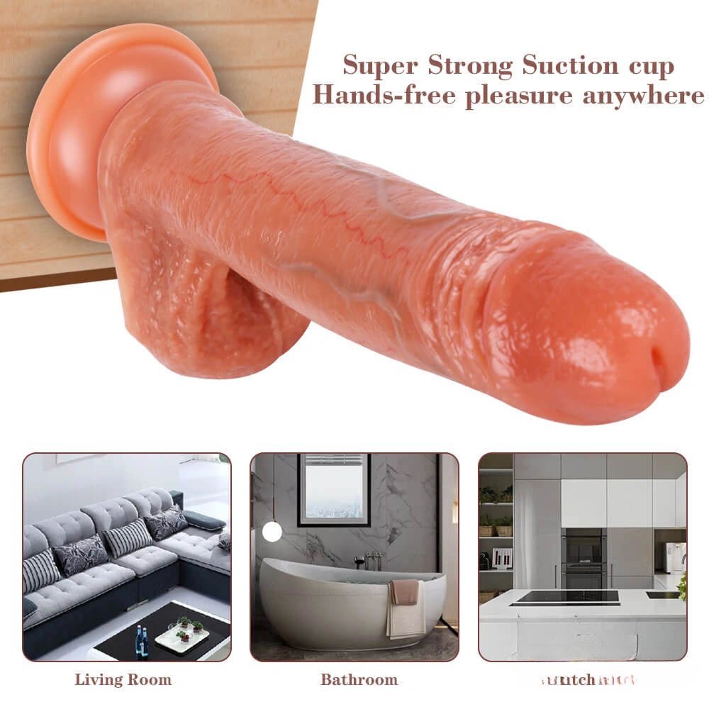 Flesh-tone suction cup dildo, photo 4