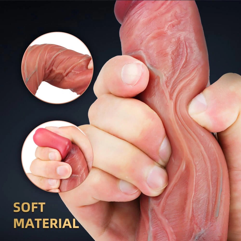 Flesh slim realistic suction cup dildo, photo 10