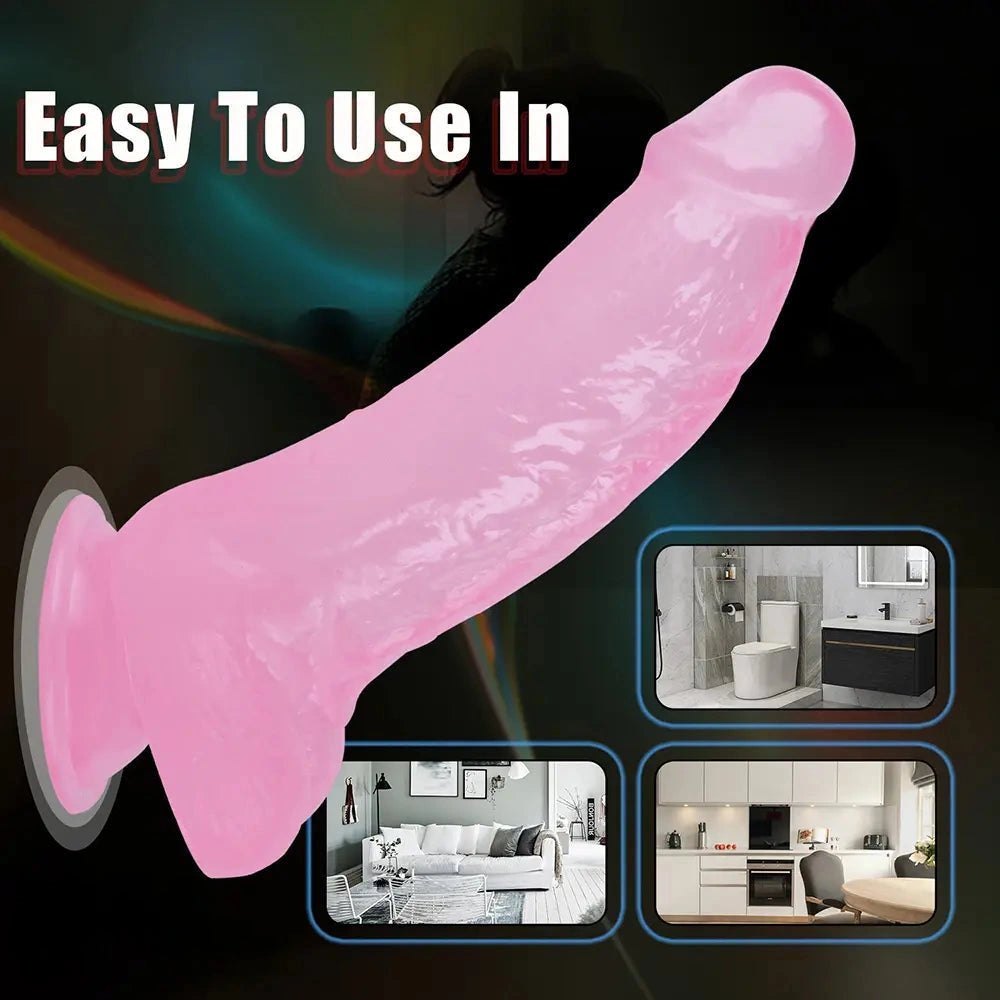 Realistic textured PVC suction cup dildo, photo 11