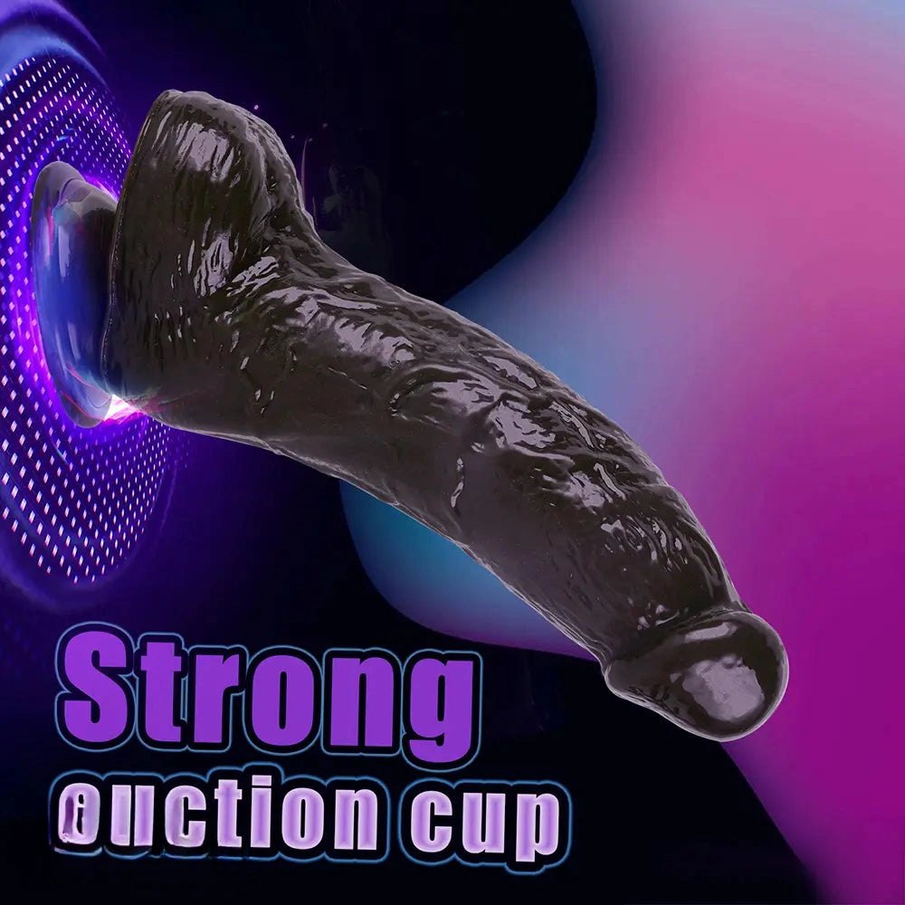 Realistic textured PVC suction cup dildo, photo 14