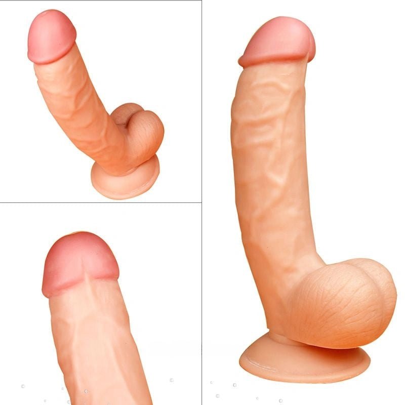 Flesh realistic suction cup dildo, photo 4