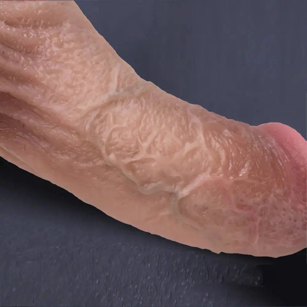 Flesh tone realistic silicone suction cup dildo, photo 12