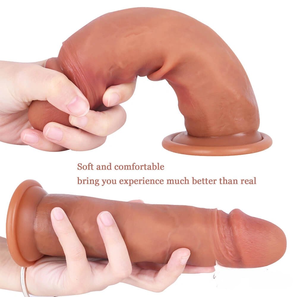 Flesh silicone realistic dildo, photo 11