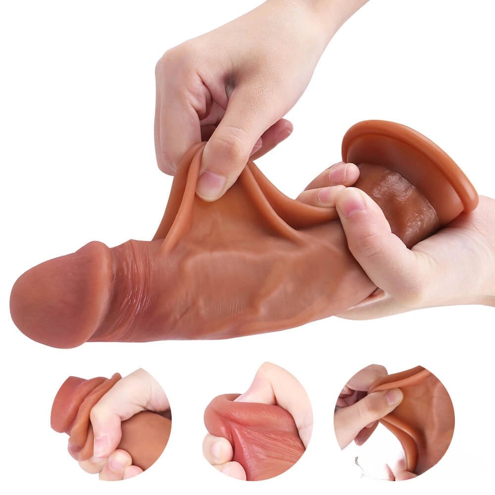 Flesh silicone realistic dildo, photo 12