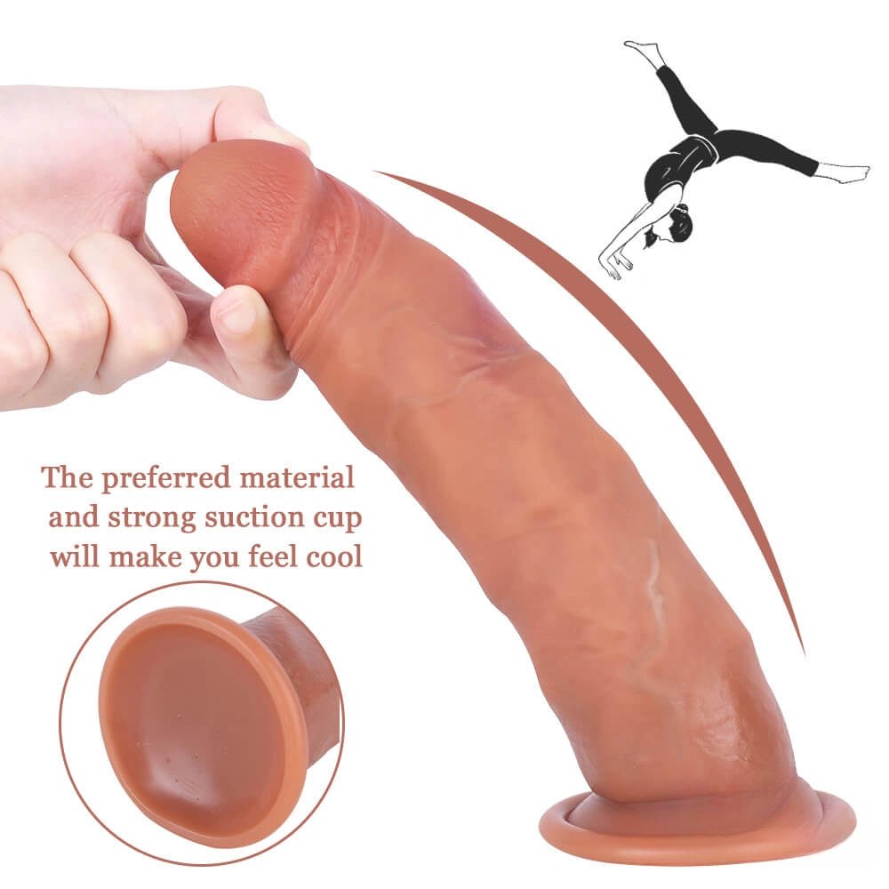 Flesh silicone realistic dildo, photo 5