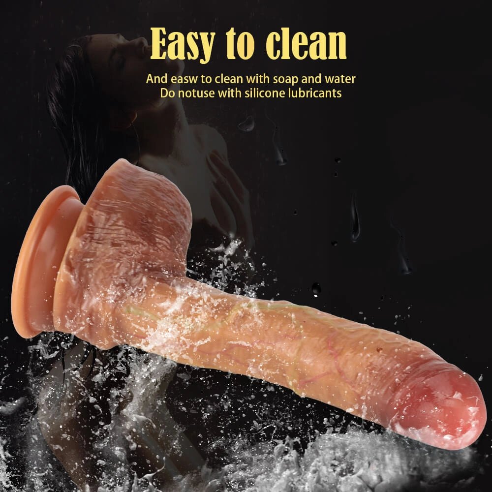 Flesh realistic suction cup dildo, photo 12