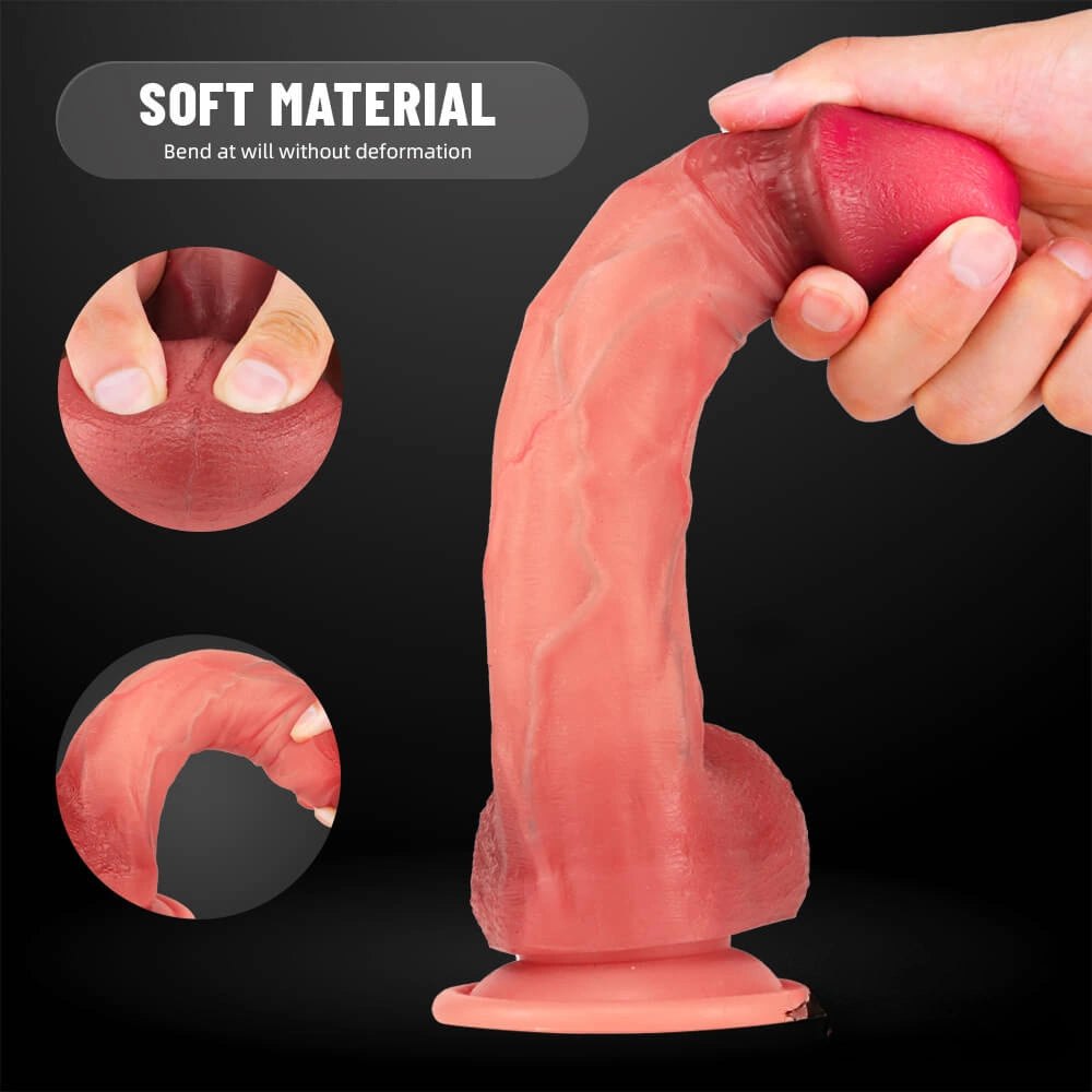 Flesh tone realistic suction cup dildo, photo 10