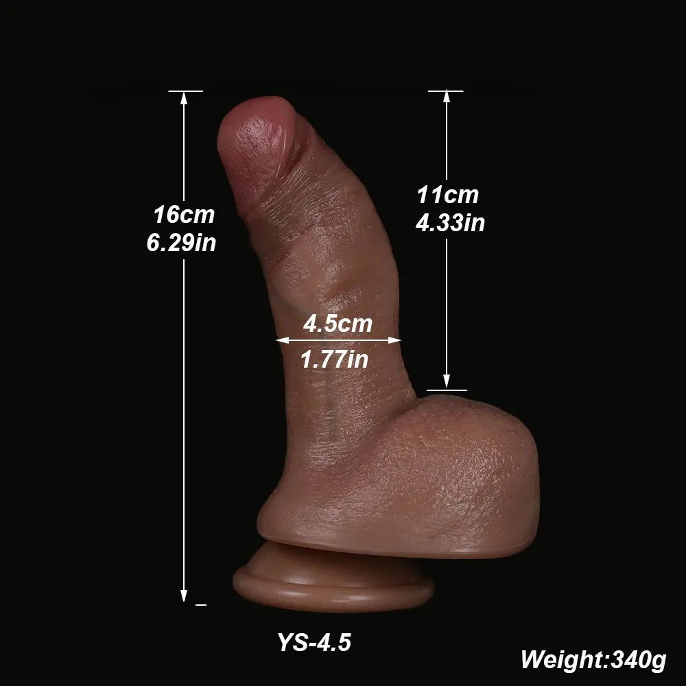Flesh-tone silicone suction cup dildo, photo 10