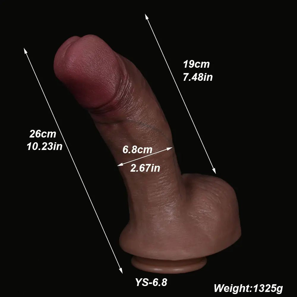 Flesh-tone silicone suction cup dildo, photo 5