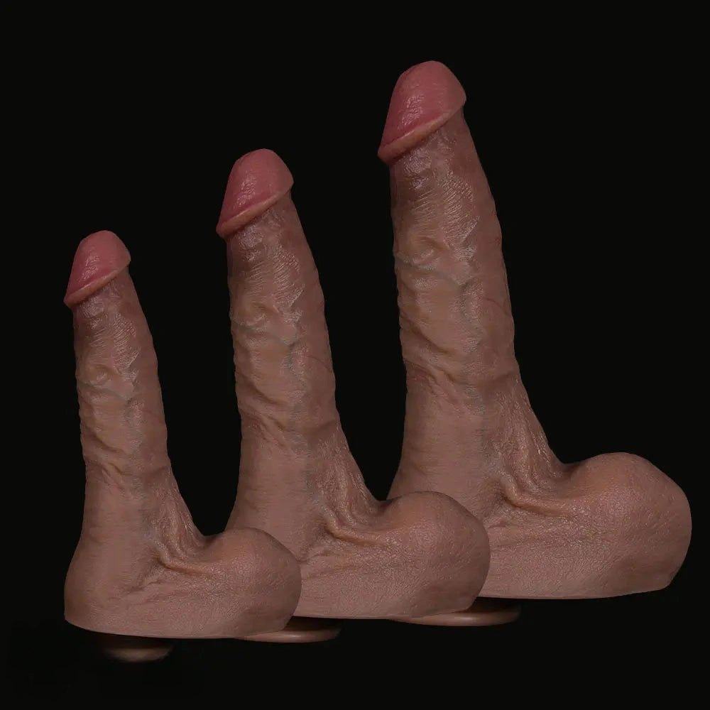 Flesh tone realistic suction cup dildo, photo 1