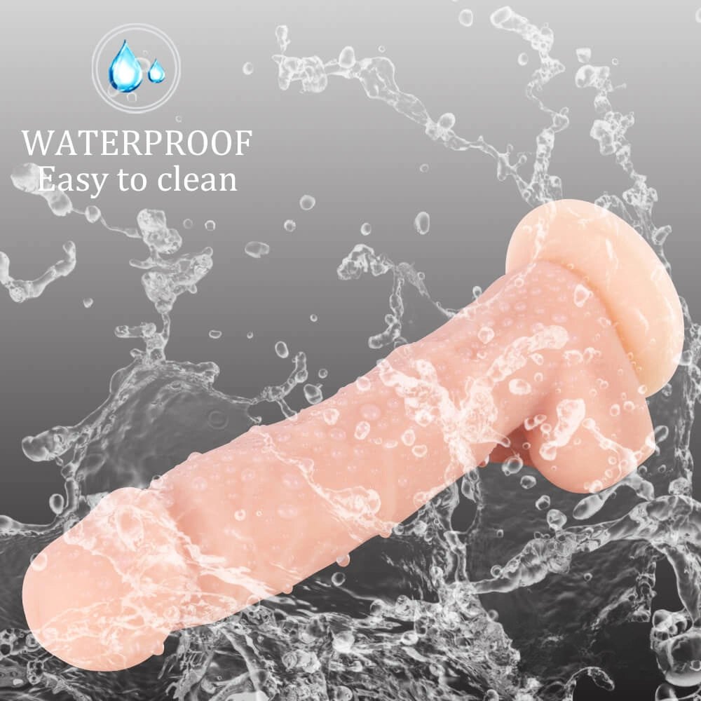 Flesh color realistic silicone suction cup dildo, photo 4