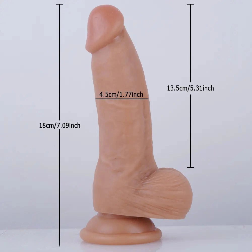 Flesh tone realistic suction cup dildo, photo 6