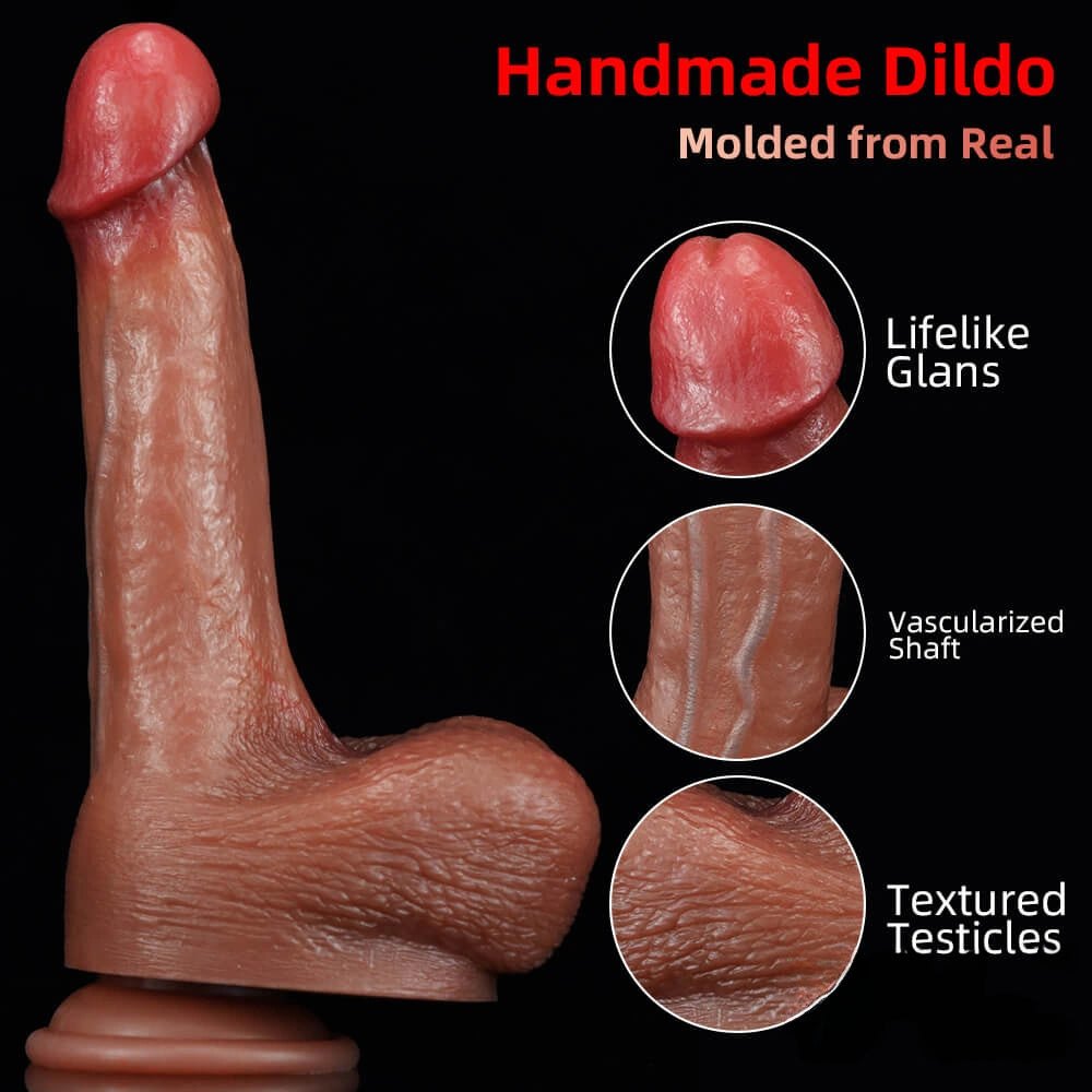 Flesh-tone silicone suction cup dildo, photo 11