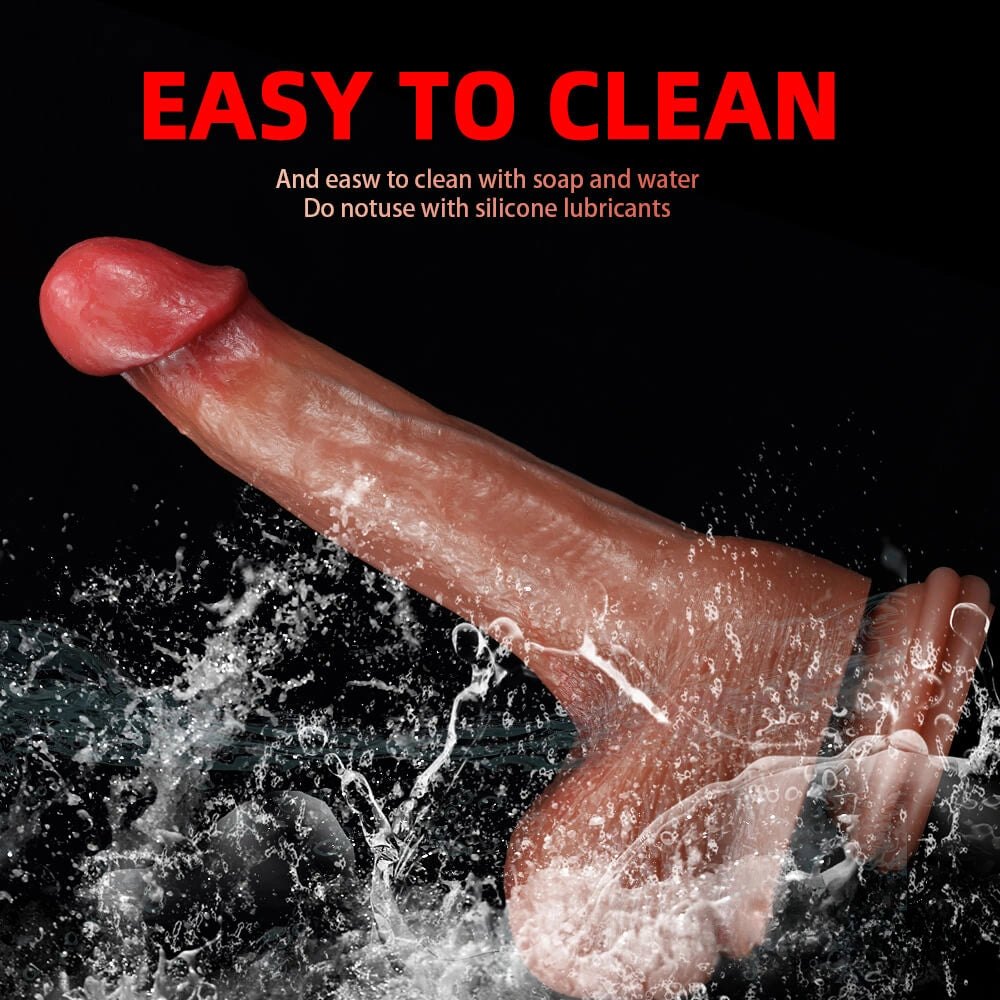 Flesh-tone silicone suction cup dildo, photo 13